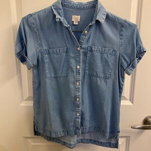 A New Day denim-style button up shirt